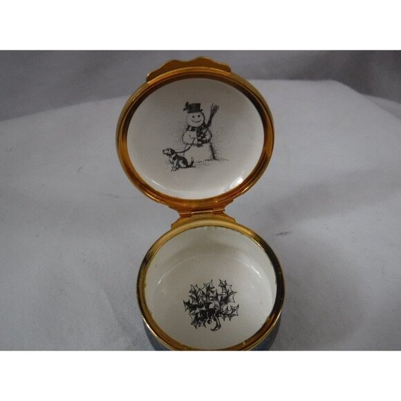 Enamel Box,‎ Halcyon Days, Christmas 1979, Snuff Box, Pill Box, Jewelry box, - Picture 6 of 6